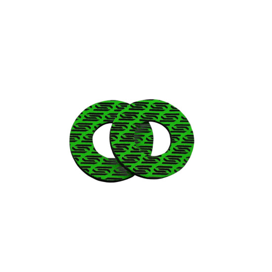SCAR RACING ANTI-FINGERPRINT FOAM DONUTS COLOR GREEN / WHITE
