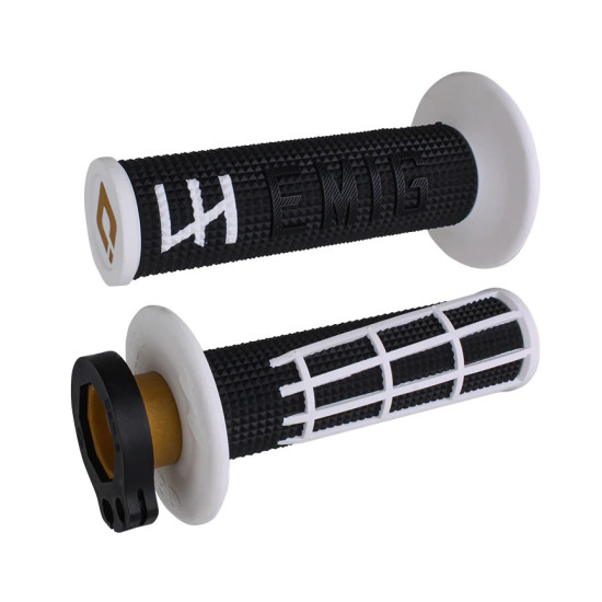 ODI BEKELĖS RANKENOS EMIG 2.0 V2 LOCK-ON RANKENOS SPALVA JUODA BALTA