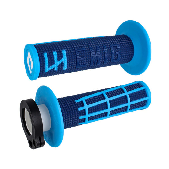 ODI BEKELĖS VAIRAVIMO RANKENOS EMIG 2.0 V2 LOCK-ON GRIP MĖLYNOS