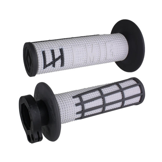 ODI OFF ROAD GRIPS EMIG 2.0 V2 LOCK-ON GRIP COLOR WHITE GRAPHITE