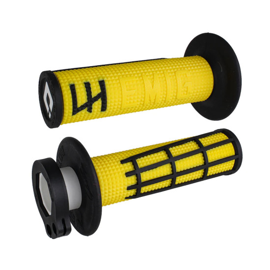 ODI BEKELĖS RANKENOS EMIG 2.0 V2 LOCK-ON RANKENOS SPALVA GELTONA JUODA