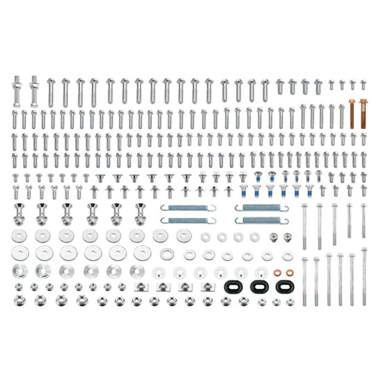 PSYCHIC SET OF BOLTS, NUTS, WASHERS AND BUSHES FOR MOUNTING PLASTIC HONDA CR 125 / 250 / 500 '85-'01 (STEEL FRAME MODELS
