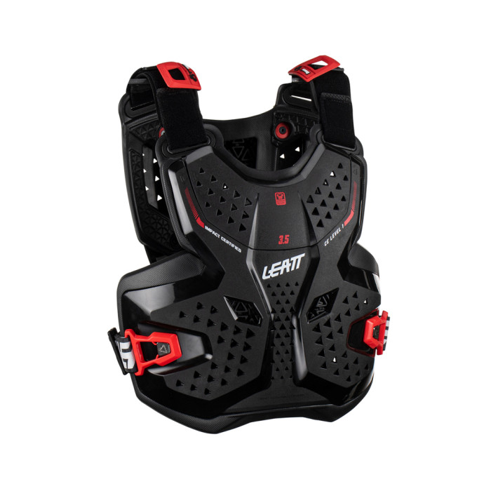 LEATT (NEW 2023) chest protector CHEST PROTECTOR 3.5 JUNIOR (children) BLACK/RED color black/red size L/XL (147-159 cm)