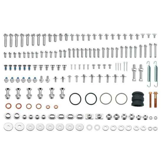 PSYCHIC SET OF BOLTS, NUTS, WASHERS AND BUSHINGS FOR MOUNTING PLASTICS YAMAHA YZ 125 '02-'24