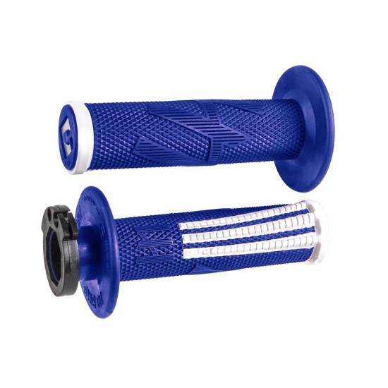 ODI BEKELĖS VAIRAVIMO RANKENOS EMIG PRO V2 LOCK-ON MĖLYNAI BALTOS