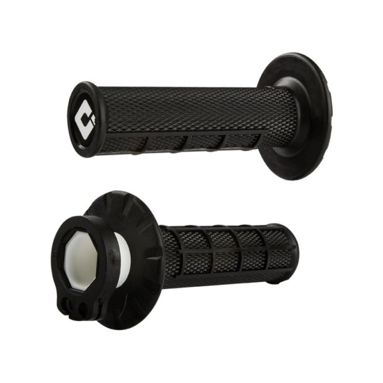 ODI OFF ROAD GRIPS HALF WAFFLE MX V2 LOCK-ON GRIP BLACK
