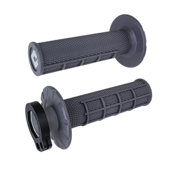 ODI OFF ROAD GRIPS HALF WAFFLE MX V2 LOCK-ON GRIP GRAPHITE