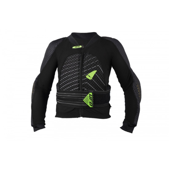 UFO chest protector / armor ULTRALIGHT EVO BODYGUARD KIDS / JUNIOR color black green FLUO size M (children) (CE LEVEL 2) - UFO