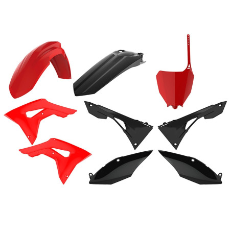POLISPORT plastic kit HONDA CRF 250R '18-'21 CRF 450R '17-'20 color red black