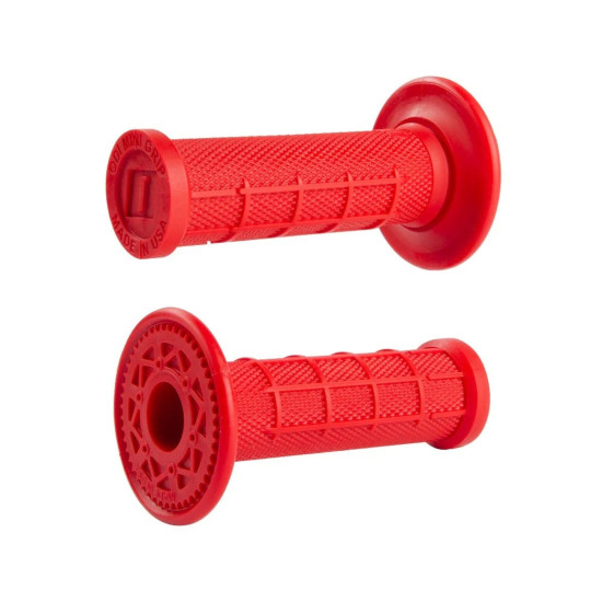 ODI OFF ROAD GRIPS MINI HALF WAFFLE MX SINGLE PLY GRIP RED