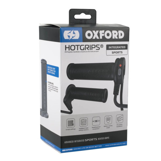 OXFORD 12 / 2025 HEATED GRIPS FOR ADVANCED SPORT MOTORCYCLE WITH SWITCH ON THE GRIP (EL)
