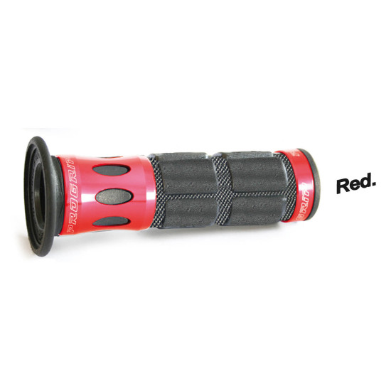 PROGRIP GRIPS PG744 SCOOTER ALUMINUM (22+25MM, LENGTH 115MM) RED (SINGLE COMPONENT) (744-107) SALE