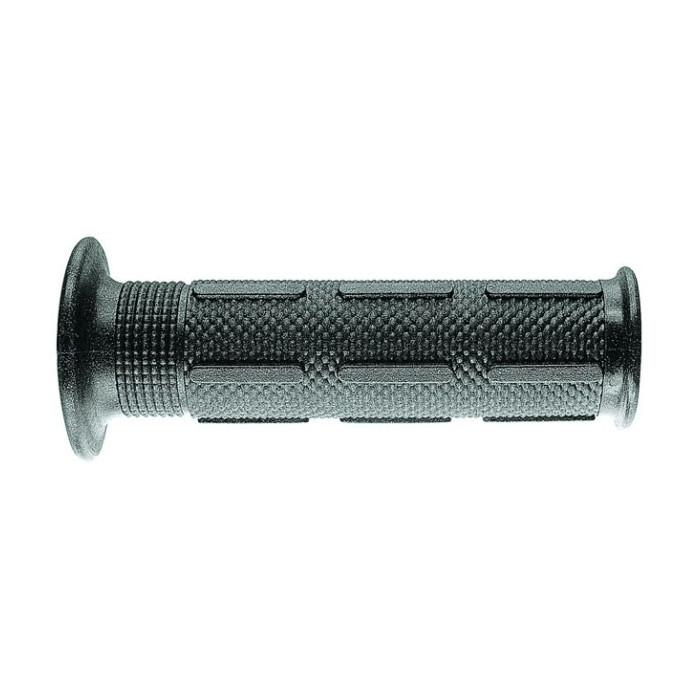 ARIETE ROAD GRIPS SUPER SOFT (120 MM) WITH HOLE BLACK (KAWASAKI DESIGN) (12)