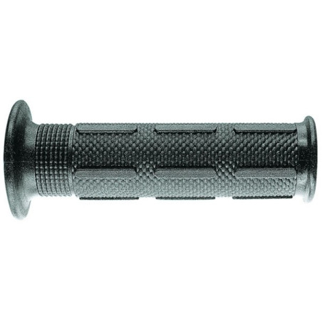 ARIETE ROAD GRIPS SUPER SOFT (120 MM) WITH HOLE BLACK (KAWASAKI DESIGN) (12)
