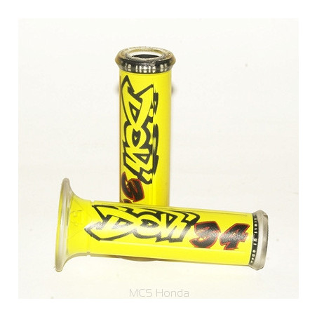 HARRI'S SALE GRIPS 01684 / F-AD (120MM / 22MM) WITH HOLE COLOR YELLOW