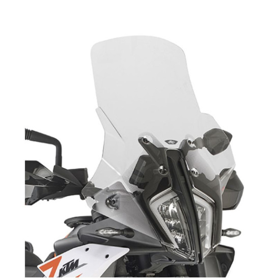 KAPPA PRIEKINIS STIKLAS KTM 790 / 890 ADVENTURE '23-'25, 890 SMT '23-'25, 38,5 X 51 CM SKAIDRUS