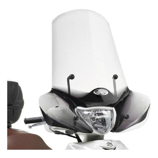 KAPPA WINDSCREEN SUZUKI SIXTEEN 125-150 (08-16) 56.5 x 71.5 CM CLEAR - NEEDS A169AK MOUNTING - minor scratches at the bo