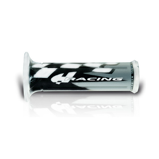 HARRI'S GRIPS 01687-HRGR RACING (120MM / 22MM) WITH HOLE COLOR BLACK / GREY / WHITE (2017)