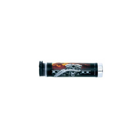 HARRI'S IŠPARDAVIMAS 02601-BTH V-TWIN VARIKLIO GALAS, CHROMUOTAS (130MM/22MM) BE SKYLĖS, JUODAS