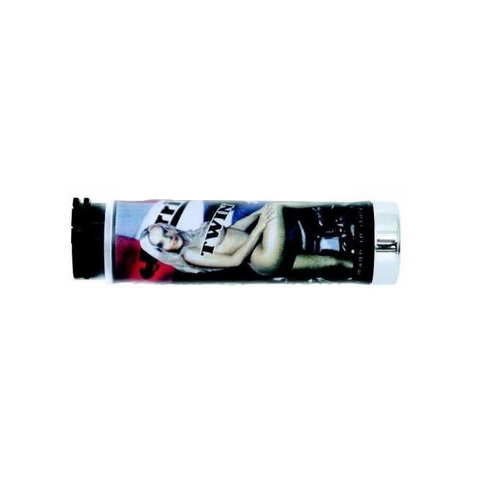 HARRI'S SALE GRIPS 02601- NG NAKED GIRL CHROME TIP (130MM / 22MM) WITHOUT HOLE COLOR BLUE / RED / BLACK