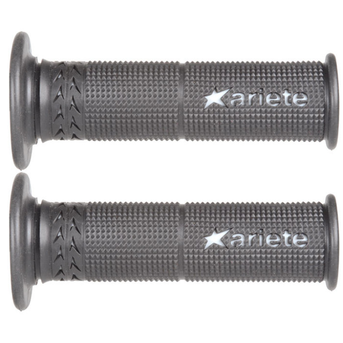 ARIETE GRIPS ROAD SUPER SOFT ESTORIL SUPER BIKE GEL (120 MM) WITH HOLE COLOR BLACK WHITE (12)