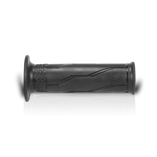 ARIETE ROAD GRIPS SUPER SOFT (120 MM) WITHOUT HOLE BLACK (YAMAHA DESIGN) (12)