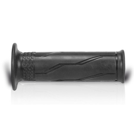 ARIETE ROAD GRIPS SUPER SOFT (120 MM) WITHOUT HOLE BLACK (YAMAHA DESIGN) (12)