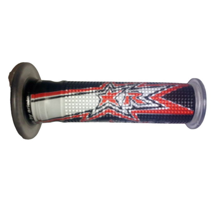 ARIETE SALE GRIPS 02632-FRBR EVO ROAD (120MM) WITH HOLE COLOR BLACK / WHITE / RED
