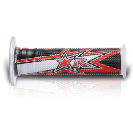 ARIETE SALE GRIPS 02632-RBR EVO ROAD (120MM) WITHOUT HOLE COLOR BLACK / WHITE / RED