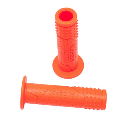 ARIETE ROAD EVO GRIPS (120 MM) WITH HOLE, ORANGE