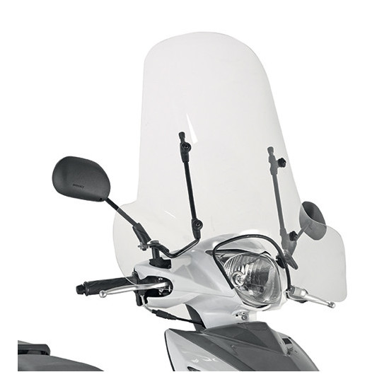 KAPPA WINDOW KEEWAY / PIAGGIO / PEUGEOT / SYM / SUZUKI 50.8X66 CM TRANSPARENT (107A) - WITHOUT FASTENINGS