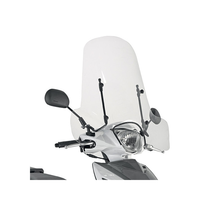 KAPPA LANGAS KEEWAY / PIAGGIO / PEUGEOT / SYM / SUZUKI 50.8X66 CM SKAIDRUS (107A) - BE TVIRTINIMO DETALIŲ