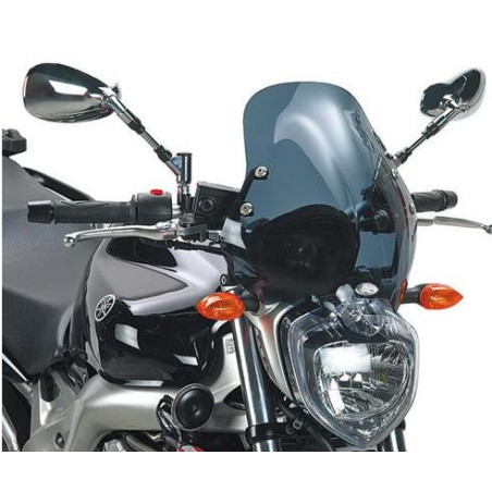 KAPPA priekinis stiklas YAMAHA FZ6 (04-06) 35 x 36 CM, tonuotas - reikalingas D140KITK laikiklis