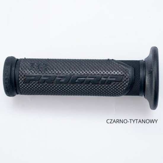 PROGRIP GRIPS PG732 ROAD (22+25MM, LENGTH 125MM) TITANIUM / BLACK (TWO-COMPONENT) (732-298)