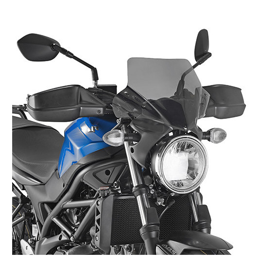 KAPPA PRIEKINIS STIKLAS SUZUKI SV 650 '16-'25 28,5X36CM IŠLYGINTAS SU LAIKIKLIAIS