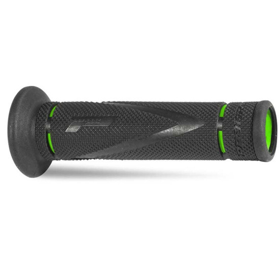 PROGRIP GRIPS PG838 ROAD (22+25MM, LENGTH 122MM) BLACK / GREEN (TWO-COMPONENT) (838-198) (PG838 / 6)