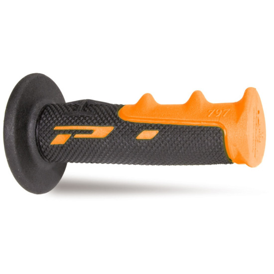 PROGRIP PG797 BEKELĖS RANKENOS (22+25 MM, 115 MM ILGIO) ORANŽINĖS / JUODOS (DVIEJŲ KOMPONENTŲ) (797-201)