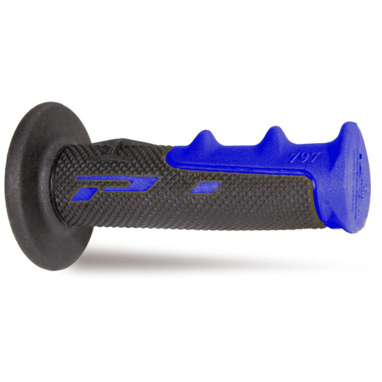 PROGRIP PG797 OFF ROAD GRIPS (22+25MM, 115MM LENGTH) BLUE / BLACK (TWO-COMPONENT) (797-150)