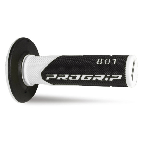 PROGRIP PG801 BEKELĖS RANKENOS (22+25 MM, 115 MM ILGIO) BALTOS / JUODOS (DVIEJŲ KOMPONENTŲ) (801-137)