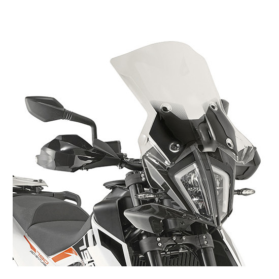 KAPPA PRIEKINIS STIKLAS KTM 390 ADVENTURE '20-'24 790 ADVENTURE / R '19-'20 890 ADVENTURE '21-'22 45 X 47 CM SKAIDRUS - 
