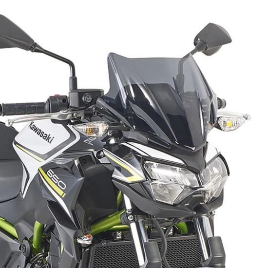 KAPPA PRIEKINIS STIKLAS KAWASAKI Z 650 '20-'25, YAMAHA MT-03 321 '20-'25 28 x 36,5 CM RŪKYTAS - REIKALINGAS TVIRTINIMAS 
