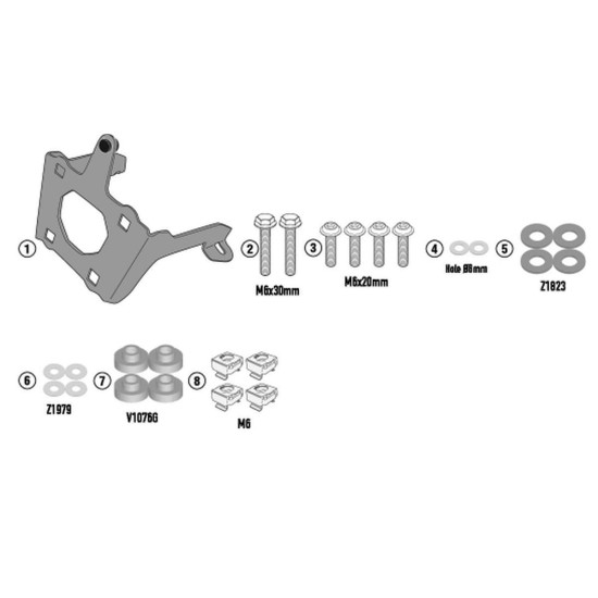 KAPPA PRIEKINIO STIKLIO LAIKIKLIS 1173SK CF MOTO CL 700X '21-'25