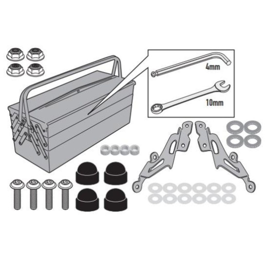 KAPPA WINDSCREEN MOUNT 2166AK YAMAHA MT 125 '20-'25