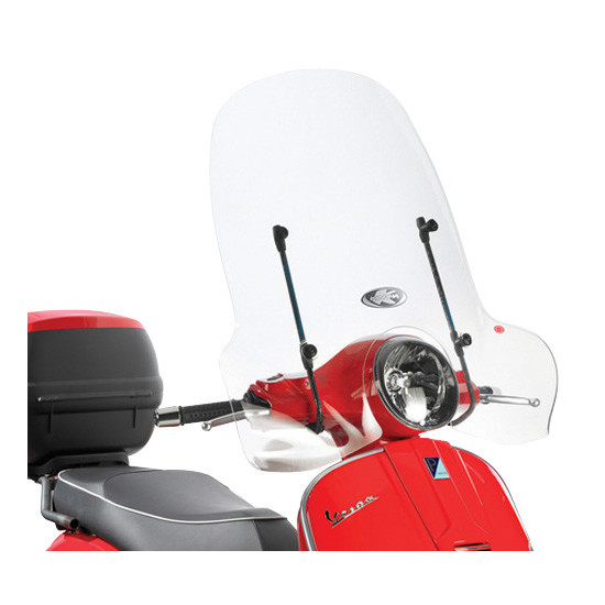 KAPPA PIAGGIO / VESPA WINDSCREEN 51.5 X 69.5 CM TRANSPARENT (104A) - WITHOUT MOUNTS