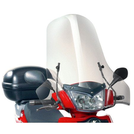 KAPPA PRIEKINIS STIKLAS KYMCO PEOPLE S50 / 125 / 200 '05-'15 64 x 71 CM SKAIDRUS - REIKALINGAS LAIKIKLIS 137AK