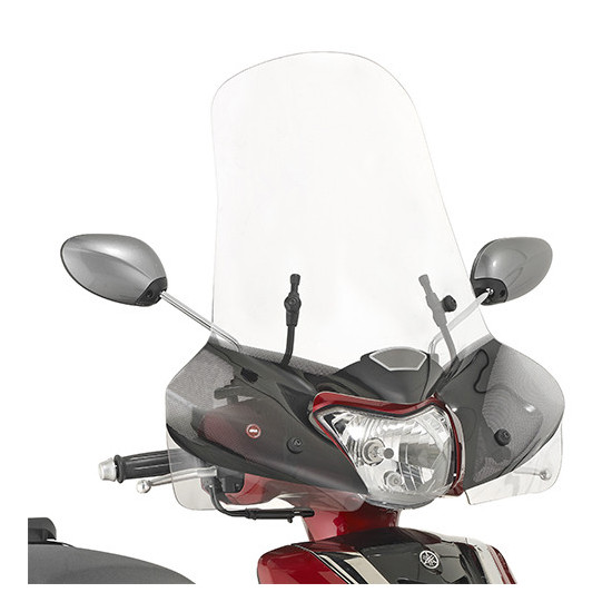 KAPPA PRIEKINIS STIKLAS HONDA SH 300I (07-14), Vision 50-110 (11-20), YAMAHA D'elight 125 (17-20) - Tvirtinimas būtinas 