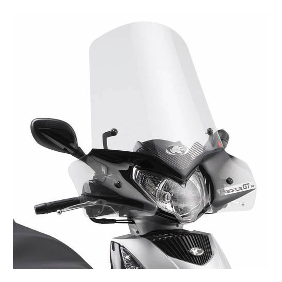 KAPPA WINDSCREEN KYMCO People GTi 125 / 200 / 300 '10-'20 53 x 72 CLEAR - NEEDS MOUNTING A443AK