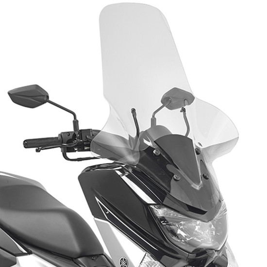 KAPPA PRIEKINIS STIKLAS YAMAHA N-Max 125-155 (15-20) 81,5 X 64,5 CM SKAIDRUS - REIKALINGAS MONTAVIMAS D2123KITK