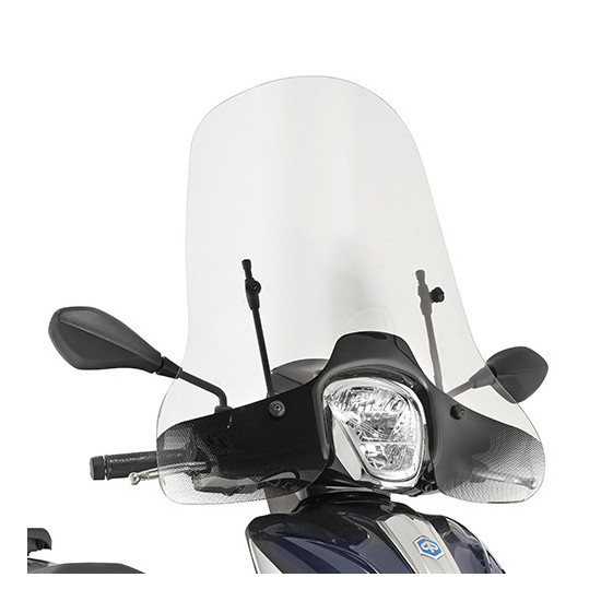 KAPPA PRIEKINIS STIKLAS PIAGGIO Medley 125-150 (16-19) 46,5 x 67 CM SKAIDRUS - REIKALINGAS MONTAVIMAS A5606AK