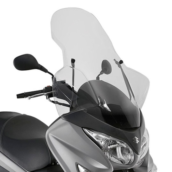 KAPPA WINDSCREEN SUZUKI BURGMAN 125-200 (06-13), 125-200 ABS (14-21) 84.5 X 65.5 CM CLEAR - NEEDS MOUNTING D267KITK